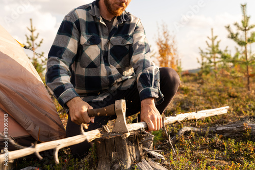 Man Chopping Wood

 photo