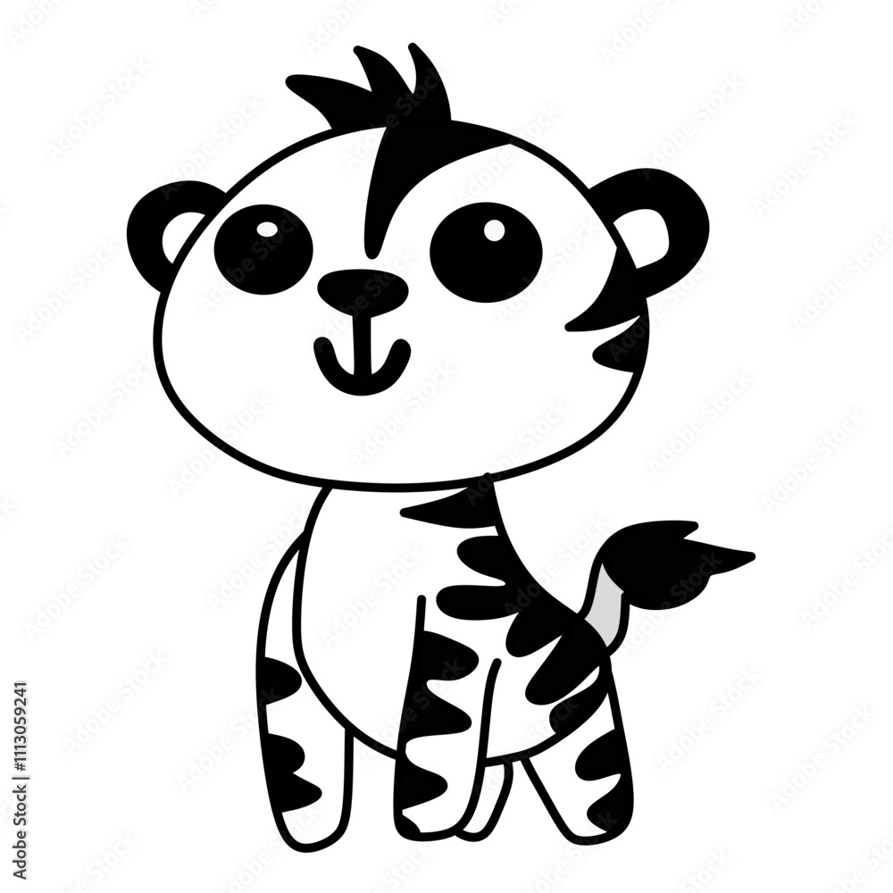 Cute cartoon zebra for children's t-shirt design Cute cartoon zebra for children's t-shirt design
