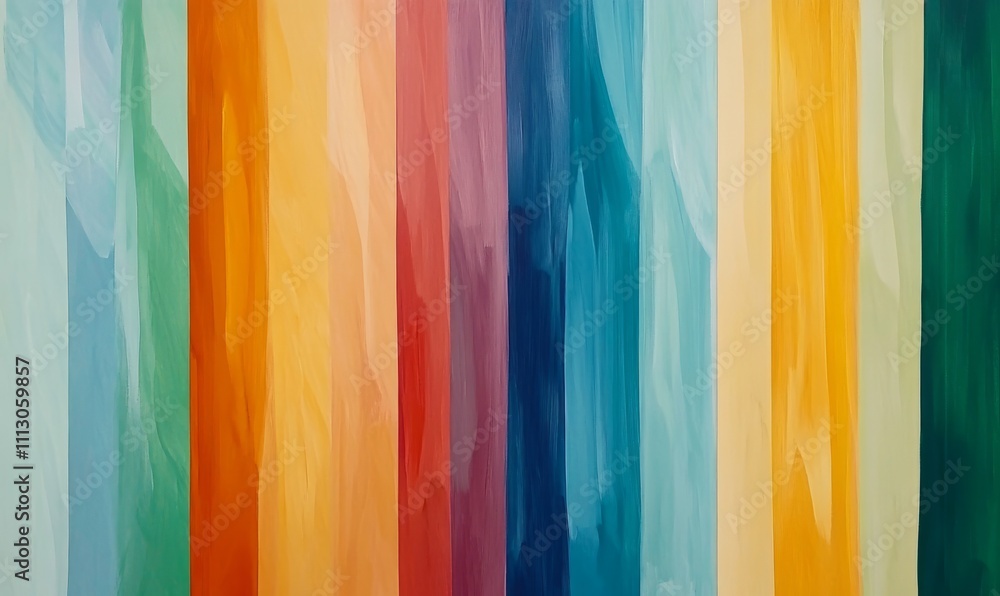 A vibrant abstract artwork featuring vertical bands of color, transitioning smoothly from cool blues and greens to warm yellows, oranges, and reds. A vibrant abstract artwork featuring vertical bands of color, transitioning smoothly from cool blues and greens to warm yellows, oranges, and reds.