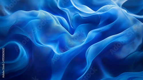 Mesmerizing blue abstract wallpaper with intricate patterns and luminous depth. Perfect for digital displays.