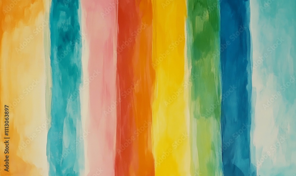 A vibrant abstract artwork featuring vertical bands of color, transitioning smoothly from cool blues and greens to warm yellows, oranges, and reds. A vibrant abstract artwork featuring vertical bands of color, transitioning smoothly from cool blues and greens to warm yellows, oranges, and reds.