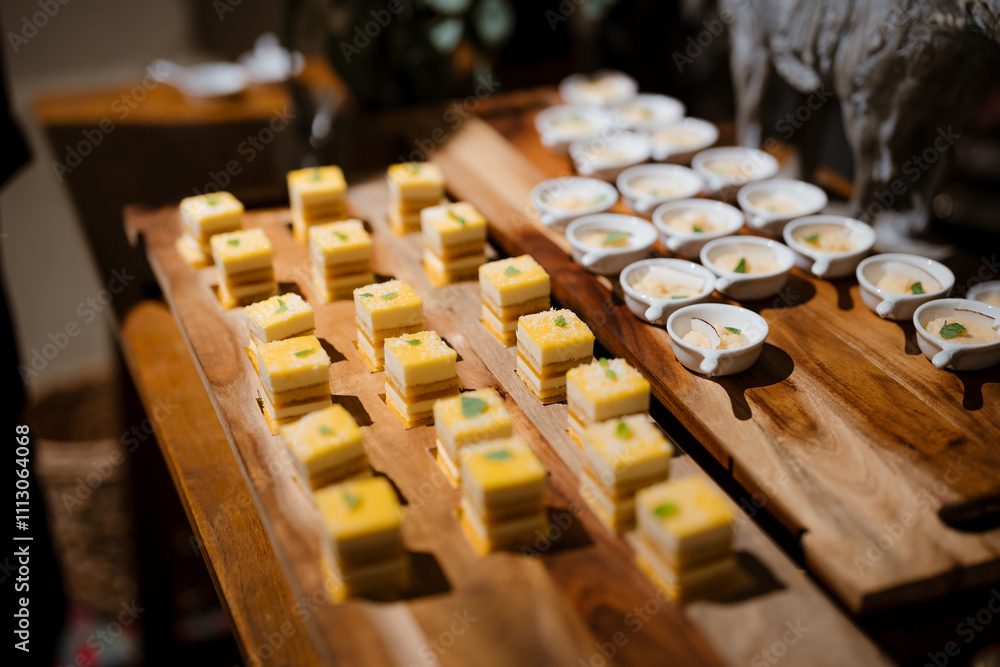 Food buffet during a wedding reception Food buffet during a wedding reception