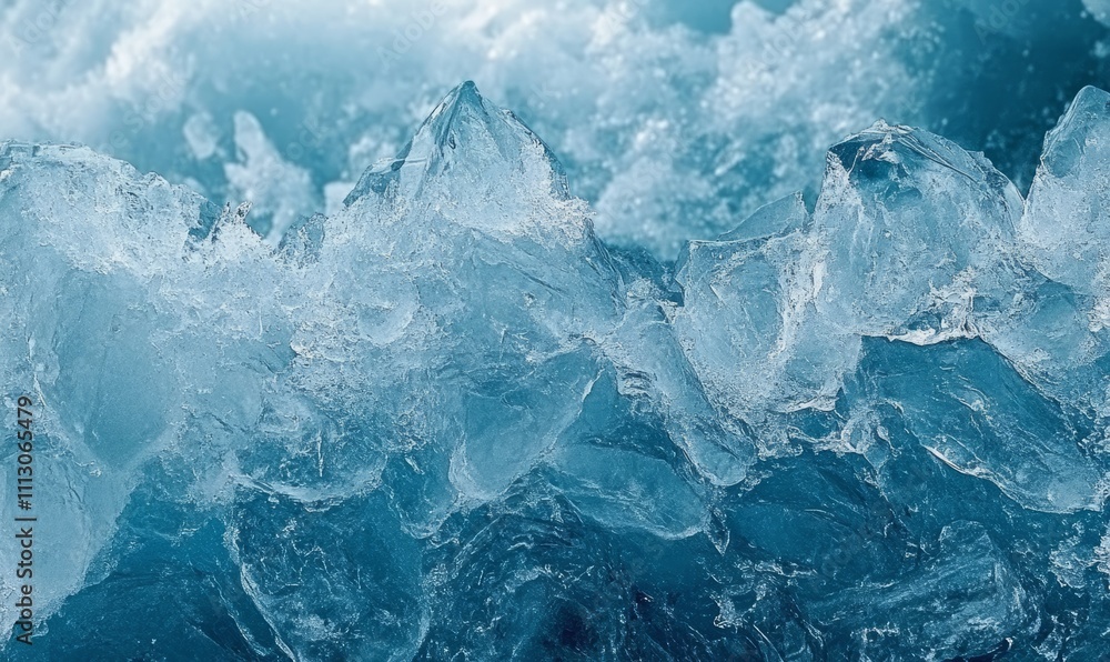 Breathtaking close-up of Glacier Bay's majestic ice formations, Alaska