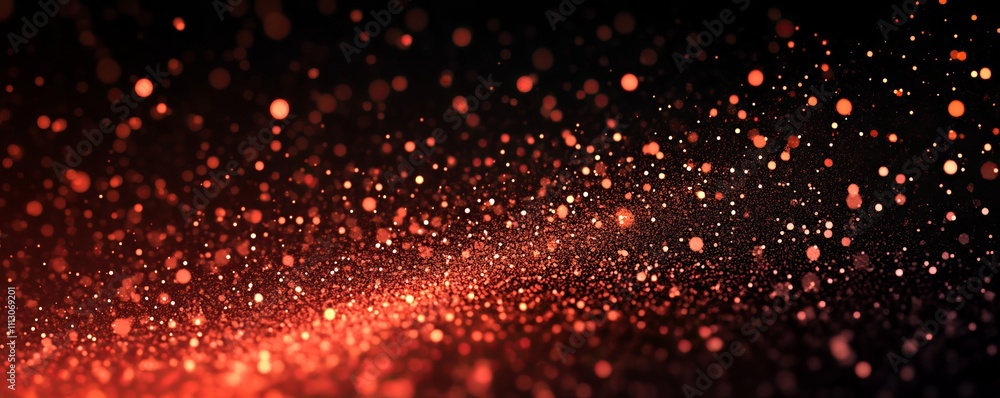 Obraz premium Grainy background, red orange black noise texture banner, glowing color gradient dark poster header cover backdrop design