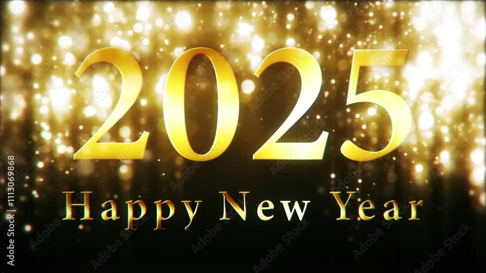 2025 New Year Loop Video Material