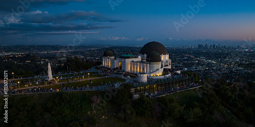 DECEMBER 2023, LOS ANGELES, CA. - Griffith Observatory, Griffith Park in Hollywood Hills, LA CA.