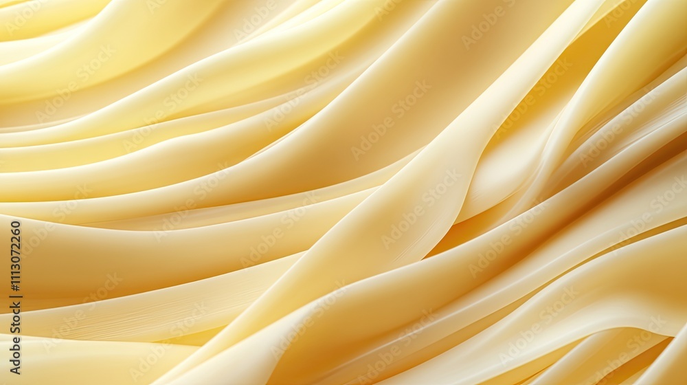 Fototapeta premium Close-up view reveals kataifi dough's fine texture, showcasing elegant, delicate strips arranged in a visually appealing manner