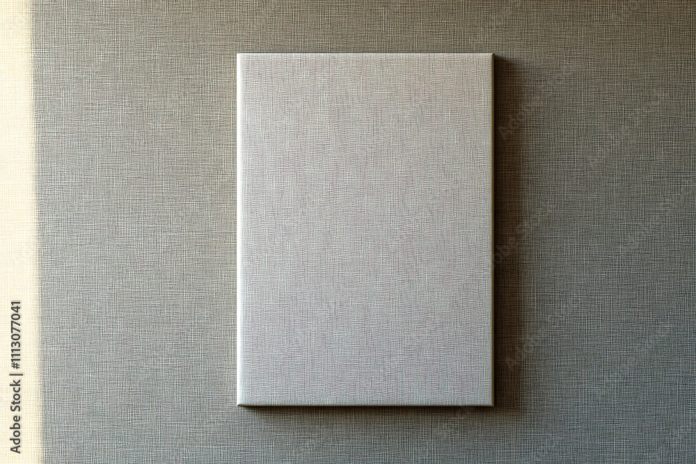 Fototapeta premium Blank Canvas on a Textured Wall