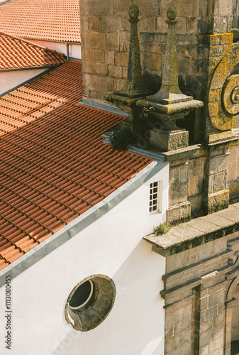 A close-up of a Cathedral in Portugal photo