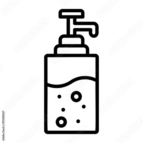 shampoo Line Icon