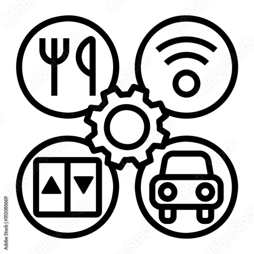 amenities Line Icon