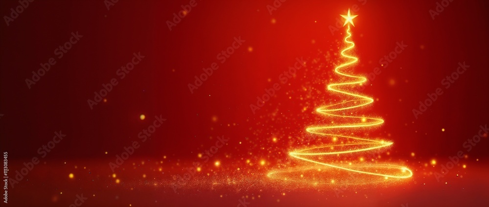 A glowing abstract Christmas tree design lights up the festive red background, symbolizing holiday spirit, joy, and celebration. Perfect for seasonal greetings and festive decorations.
A glowing abstract Christmas tree design lights up the festive red background, symbolizing holiday spirit, joy, and celebration. Perfect for seasonal greetings and festive decorations.