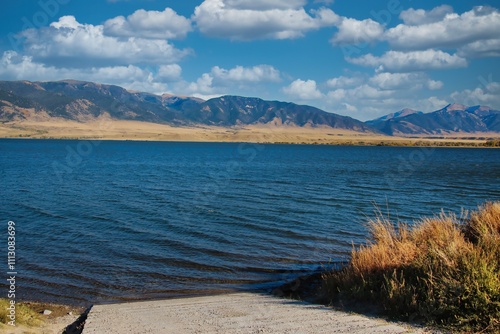 Autumn Day on Ennis Lake Montana. photo