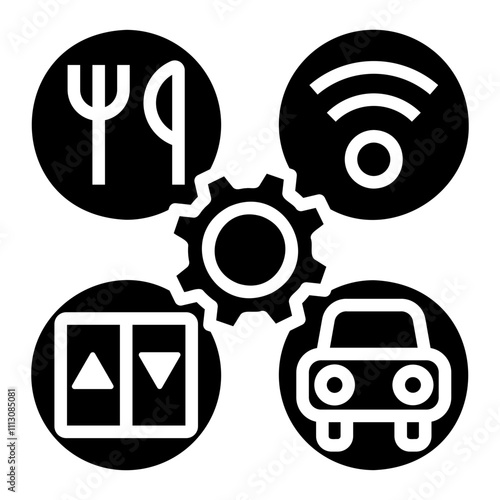 amenities Solid icon
