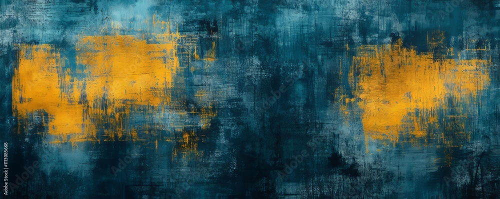 Grungy abstract background in dark blues and yellows. Illustration with modern elements. Grungy abstract background in dark blues and yellows. Illustration with modern elements.