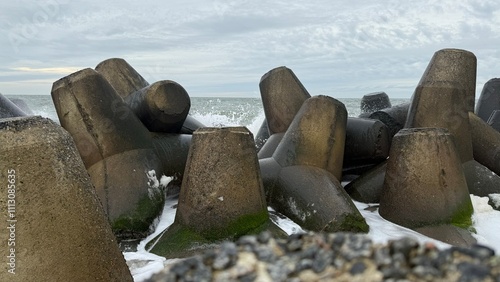 Beach in winter series