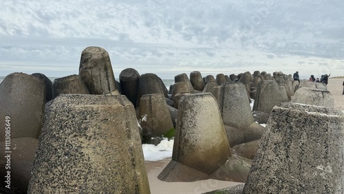 Coast line of stones