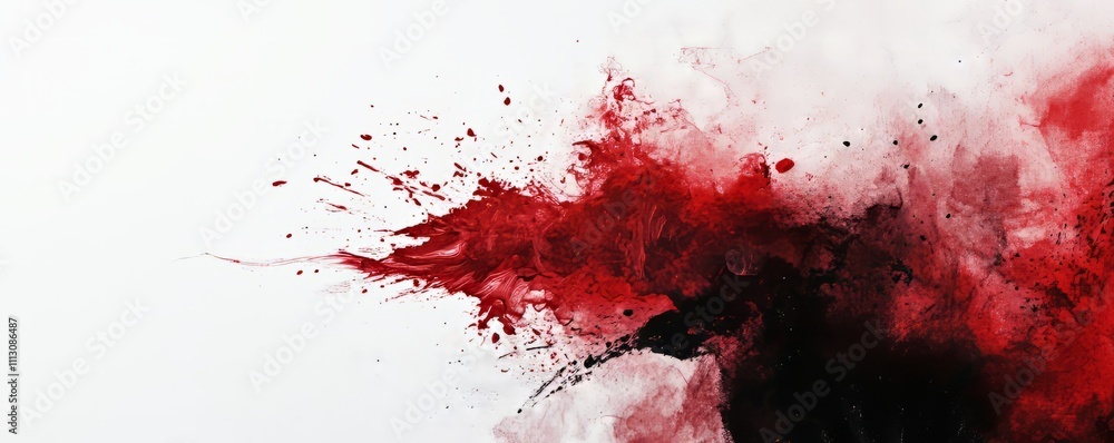 Overlay of blood splatter and smudge on white background Overlay of blood splatter and smudge on white background