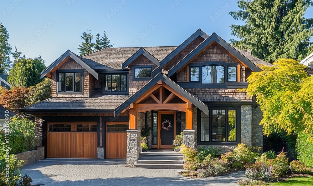 Inviting house's exterior design.