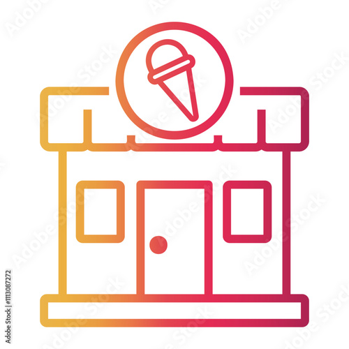ice Line Gradient Icon