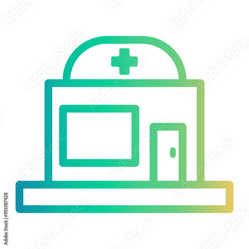 clinic Line Gradient Icon