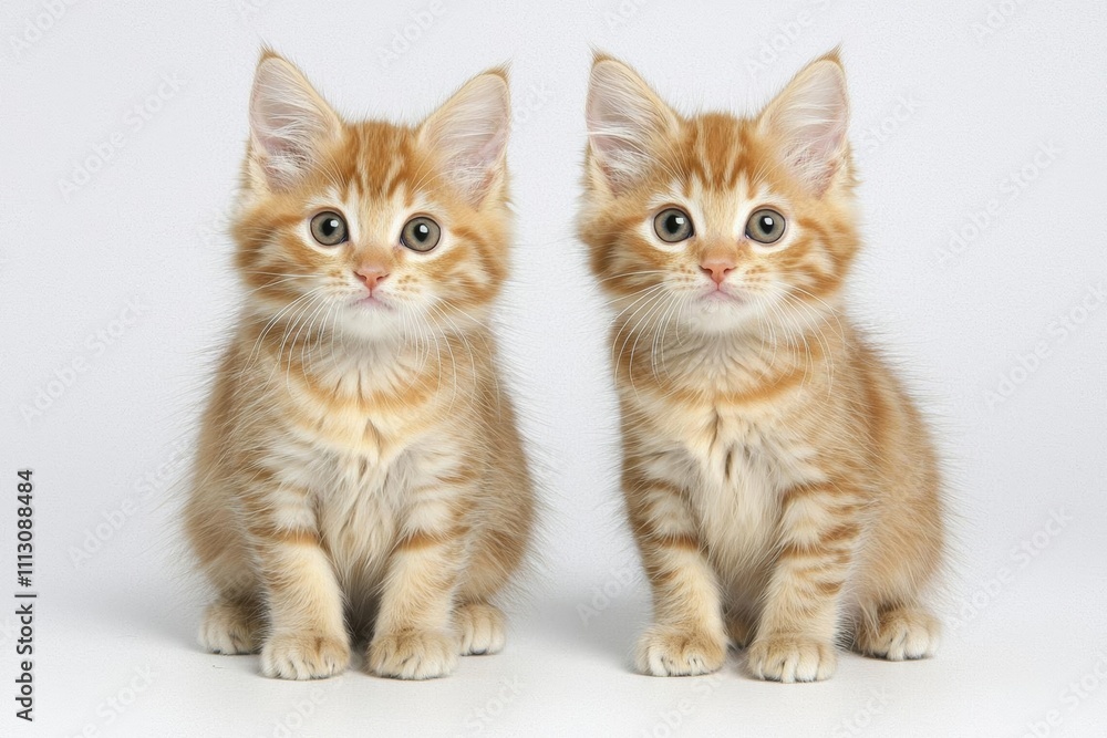 minimal photostock of a British Shorthair kittens sitting on a white background in a stu , isolated on white background, , copy space, copy space for text, minimal photostock of a British Shorthair kittens sitting on a white background in a stu , isolated on white background, , copy space, copy space for text,