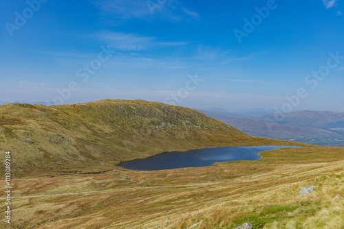 Lochan Meall an t-Suidhe on Ben Nevis, Nevis range, Fort William, Scotland. UK photo