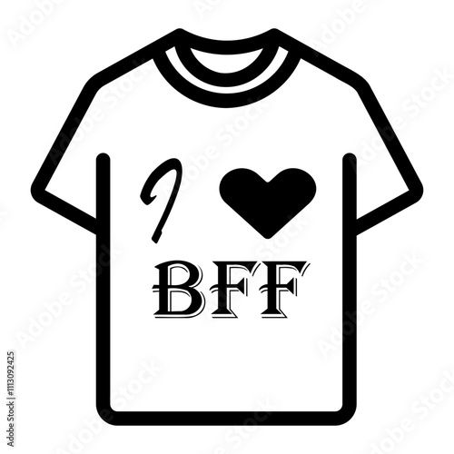 tshirt Line Icon