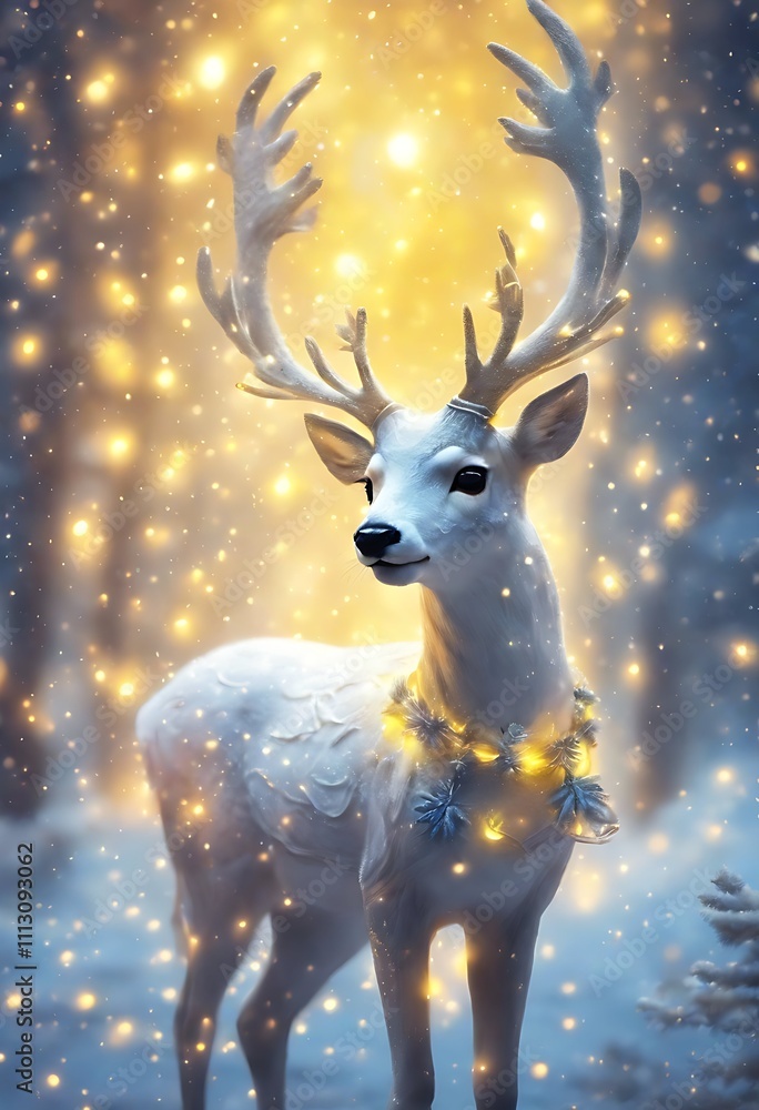 deer in the snow deer in the snow