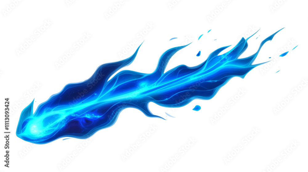 Blue flame transparent background Blue flame transparent background
