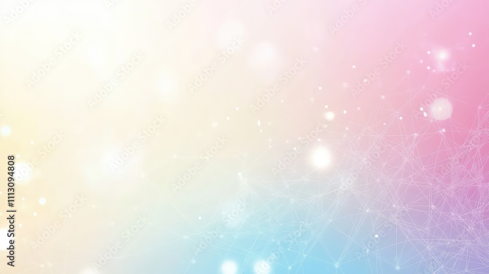 Obraz premium Abstract Gradient Background with Light Effects and Network Design