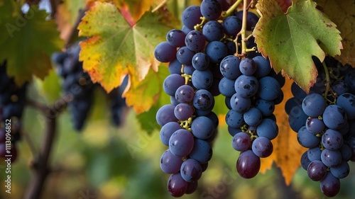 Wallpaper Mural Crisp autumn grapes in vibrant vineyard setting Torontodigital.ca