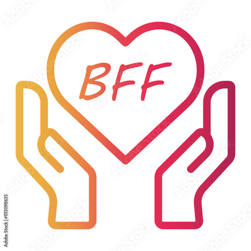 bff Line Gradient Icon