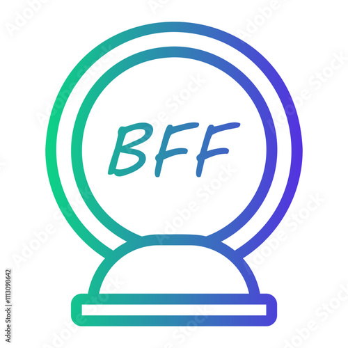 award Line Gradient Icon