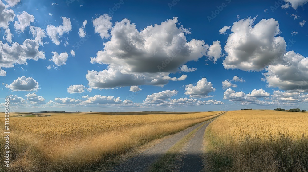 road through the field road through the field