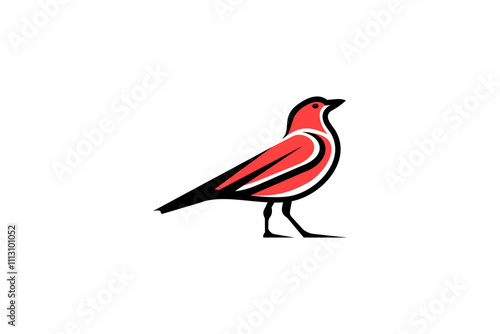 Beautiful Animal Bird Outline Wildlife Logotype Design Silhoutte photo