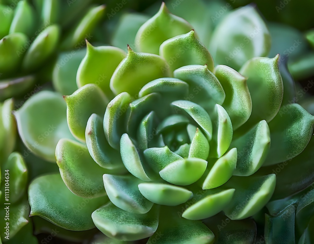 Close-up of Echeveria Succulent Rosette Close-up of Echeveria Succulent Rosette