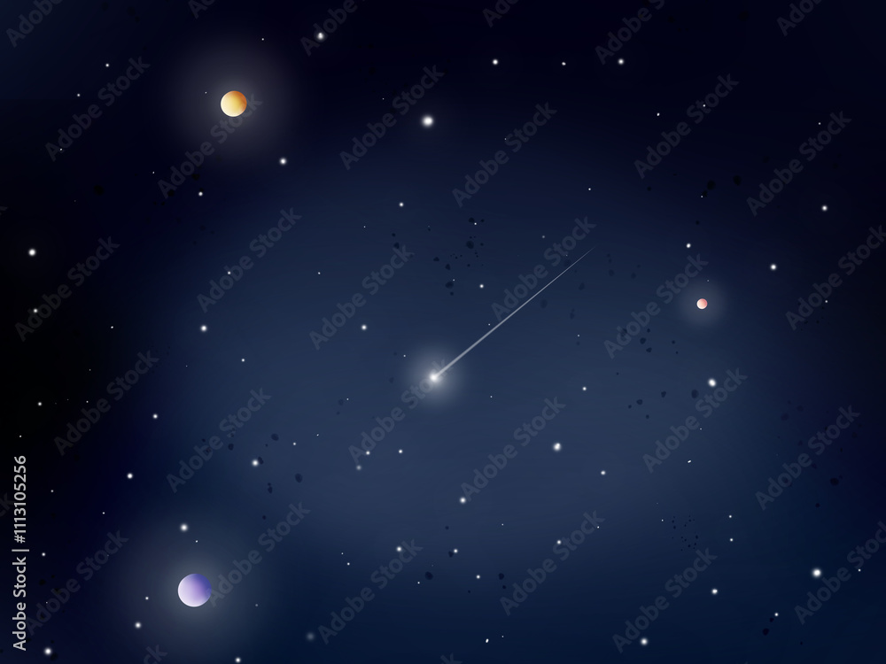 © Xènia Besora Sala/Stocksy - Night with glowing stars and moon © Xènia Besora Sala/Stocksy - Night with glowing stars and moon