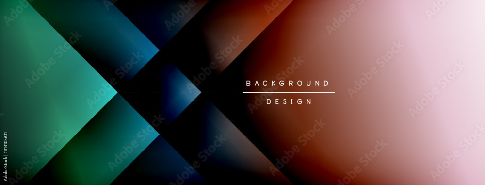 Dynamic shadow lines with gradient colors geometric background Dynamic shadow lines with gradient colors geometric background