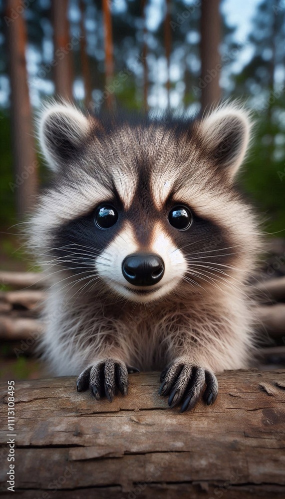 Niedlicher Waschbär Niedlicher Waschbär