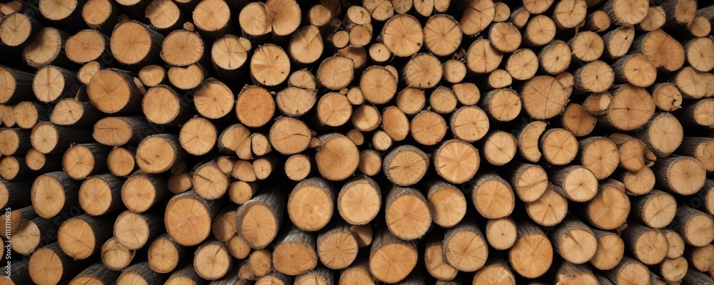 A circle of logs with varying diameters and lengths, log placement, outdoor furniture A circle of logs with varying diameters and lengths, log placement, outdoor furniture