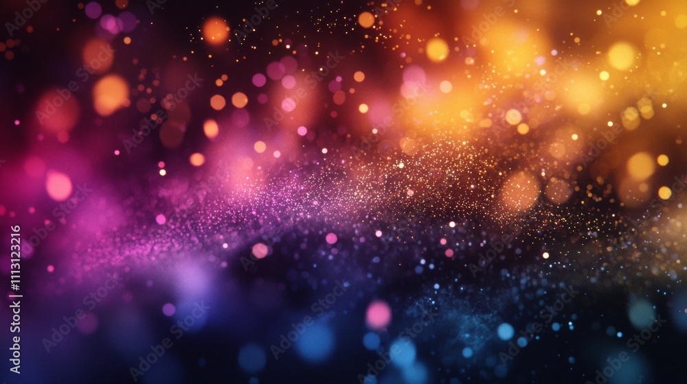 Fototapeta premium Abstract colorful bokeh with gradient tones