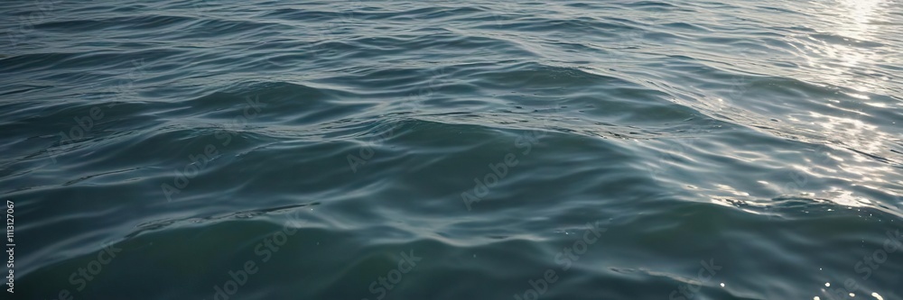 Naklejka premium Gentle Ripples in a Peaceful Sea with Silk Texture, ripples, abstract wave pattern, gentle movement