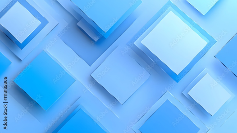 Abstract Blue Squares Geometric Pattern Design Abstract Blue Squares Geometric Pattern Design