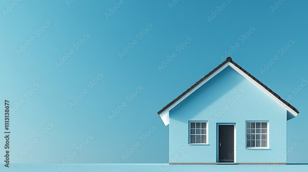 minimalist image showcasing a small, isolated house surrounded by a vast, empty, and blank landscape. The composition emphasizes solitude, simplicity, and the concept of space and freedom minimalist image showcasing a small, isolated house surrounded by a vast, empty, and blank landscape. The composition emphasizes solitude, simplicity, and the concept of space and freedom