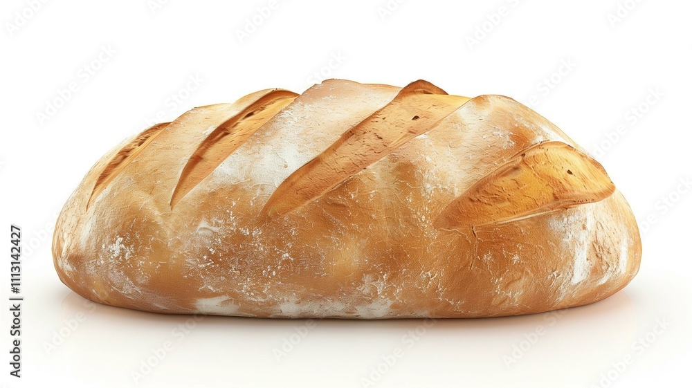 Realistic photo of freshly baked bread loaf and baguette
Realistic photo of freshly baked bread loaf and baguette