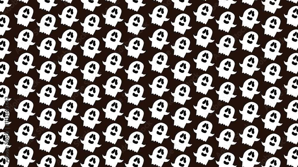 Halloween pattern background illustration of ghost Halloween pattern background illustration of ghost