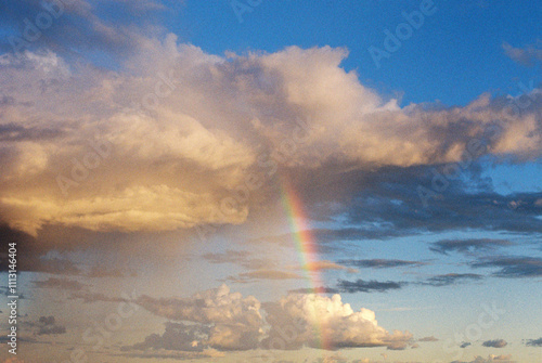 Rainbow in the clouds  photo