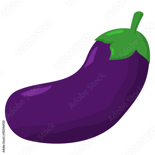 eggplant on a white background