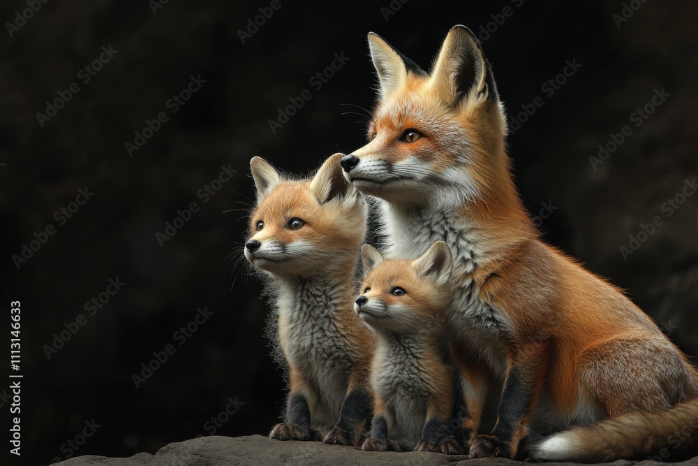 red fox cub red fox cub